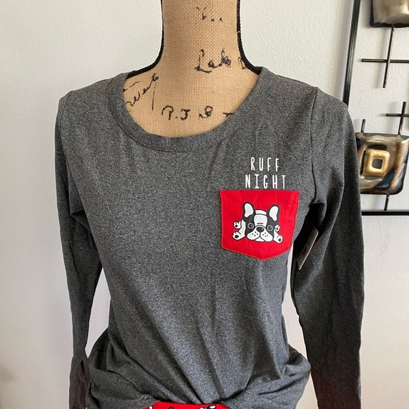 “Ruff Night” 2-Piece Long Sleeve Pajamas Set - Picture 4 of 7